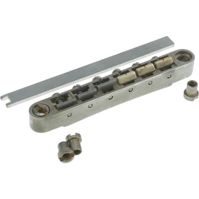 Faber HYBRIDge-L-NA ABRL Bridge, pat. pend. Locking System, Aged Nickel, TITANIUM/Brass saddles image 2