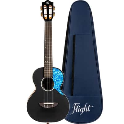Flight IRIS TENOR BK Solid Spruce Top Okoume Neck 4-String Tenor Ukulele w/Padded Gig Bag image 3