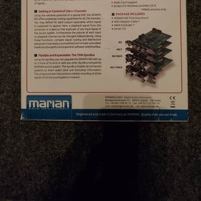 Marian Seraph M2 MWX 2 Channel MADI coax I/O high resolution PCIe card 2018 image 5