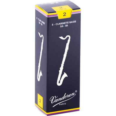 Vandoren CR122 Anches clarinette basse Traditionnelles force 2 image 1
