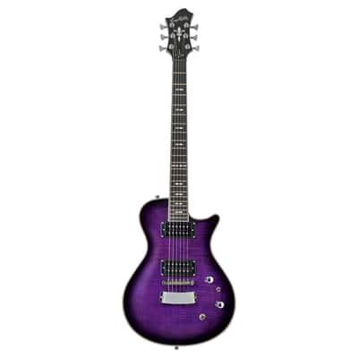 Hagstrom Ultra Swede Single Cut Electric Guitar - Mystique Burst image 2