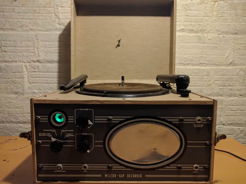 Wilcox-Gay Recordio model 6A1OU record lathe vintage antique turntable cutter image 1