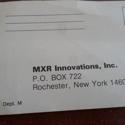 MXR dyna comp Warranty Registration Card, unsigned, virgin 1970's image 2