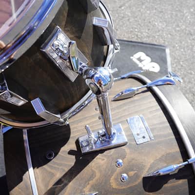 Sonor/German Phonic Series 3pc Pure Beechwood Jazz Shell Pack - Ebony Oil Finish | 60's/70's Vintage 13", 16", 20" image 16