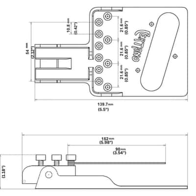 COUNTRY TONE! 2 Arm Pedal Steel Certano T-Bender fits Telecaster, B&G Bender EZ Bolt-On Bridge In Nickel image 8