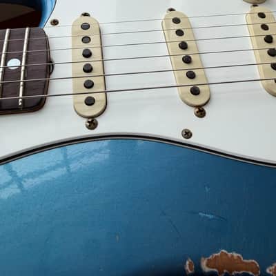 2025 Fender Custom Shop Stratocaster Pro W25 Relic - Aged Lake Placid Blue image 13