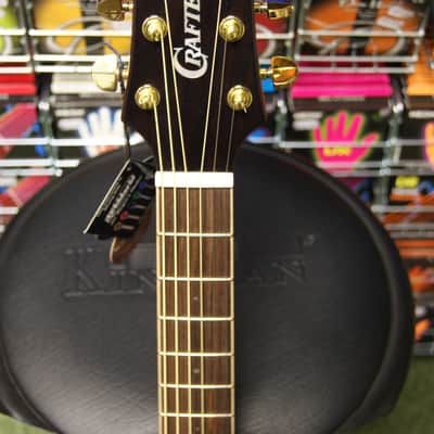Crafter SAT-QMMS semi electro acoustic guitar - Quilted maple marine sunburst finish - Made in Korea image 8