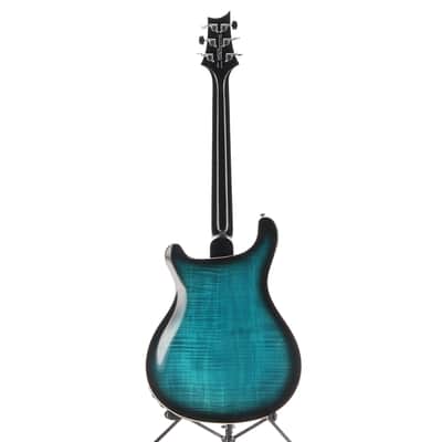 PRS SE Hollowbody II Piezo Electric Guitar - Peacock Blue Burst (P) (13064) image 6
