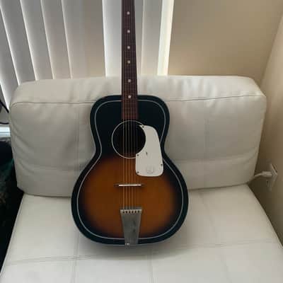 1963-1965 Kay K5160 Sunburst Vintage Acoustic Guitar image 1