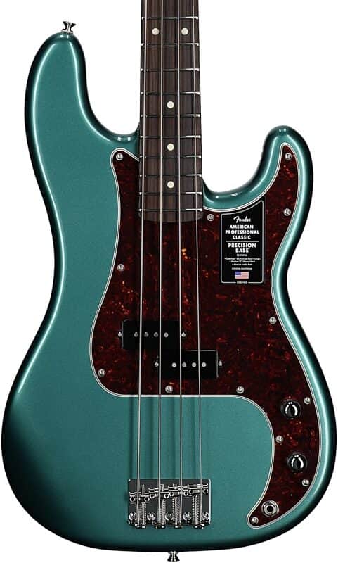 Fender American Professional Classic Precision Electric Bass. Rosewood Fingerboard, Faded Sherwood Green Metallic TGF33 image 1