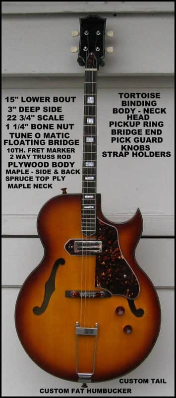 Hand Made Custom Arch Top Tenor Guitar - Soares'y Tenor Guitars image 1