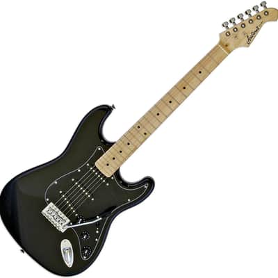 Aria STG-003SPL-M/BK Pro II Basswood Body Bolt-On Maple Neck 6-String Electric Guitar image 1