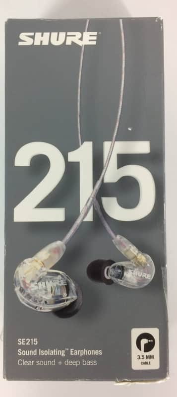 Shure SE215 Single Driver In-Ear Monitors, Clear image 1