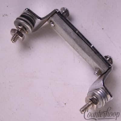 Ludwig Snare Drum Butt Plate Script P32 Chrome Vintage60s Supra/Acro/JazzFest US imagen 2