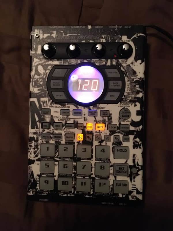 Roland SP-404SX Linear Wave Sampler w/ Custom Skin (Peels right off) image 1