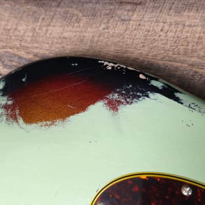 MyDream Partcaster Custom Built - Surf Green over Sunburst Izabella image 10