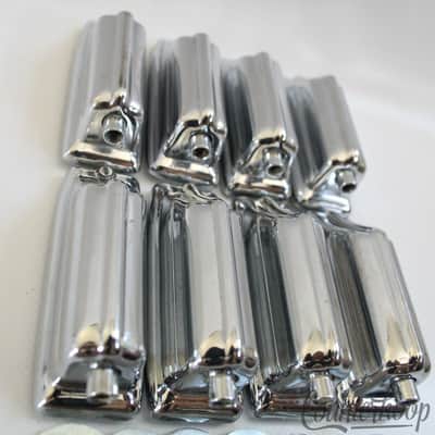 Rogers 8x Beavertail Bass Drum Lugs Chrome Cleveland-Dayton Powertone Vintage60s image 2