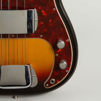 Fender  Precision Bass Solid Body Electric Bass Guitar (1962), ser. #83915, original brown tolex hard shell case. image 19