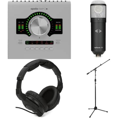Universal Audio Apollo Twin X DUO G2 Essentials+ 10x6 Thunderbolt Audio Interface and Sphere DLX Modeling Microphone Bun image 1
