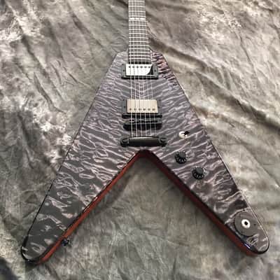 "from my Personal Collection" Black Diamond Custom Shop "Super-V Supreme" Guitar 5A Quilted Maple Top Hand Crafted In AMERICA image 10