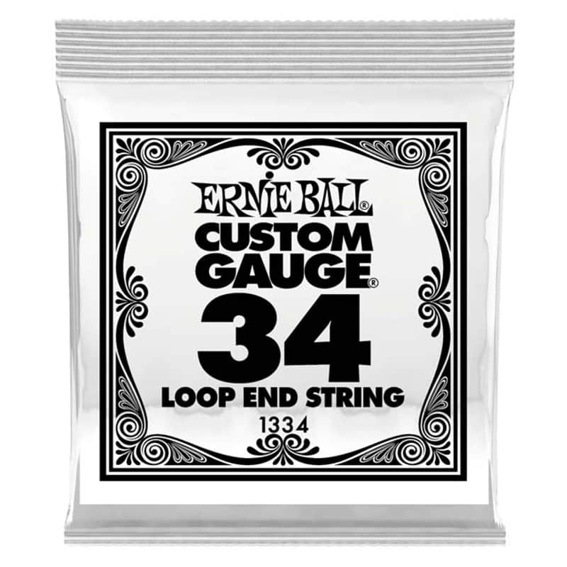 .034 Loop End Stainless Steel Wound Over Tin Plated Steel Core; Bright Crisp Tone + Longevity, Custom Gauge for Banjo, Mandolin, Dulcimer Guitar, etc. image 1