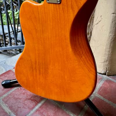 Waterslide Guitars Offset Sunset Orange w/Mojo Dual Foil Gold Pickups, Descendant Vibrato, Staytrem image 4