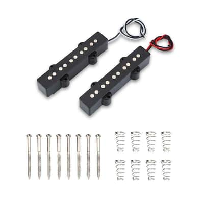 Jazz Bass Style 5 String Bass Pickups Bridge and Neck Pickup Set, Black image 4