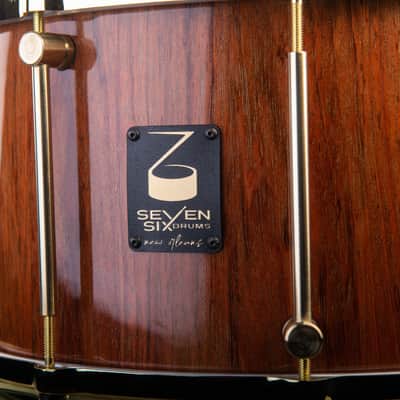 Seven Six Drum Company 8x14 Jiant Jatoba Brazilian Cherry Custom Snare Drum 2022 High Gloss Polyeste image 8