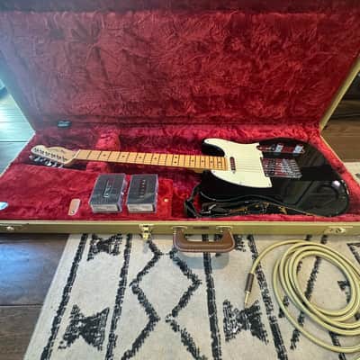 Fender American Standard Telecaster 2014 - Black - Upgraded Seymour Duncan Pickups + Stock Set & Gelb Hardshell Case image 1