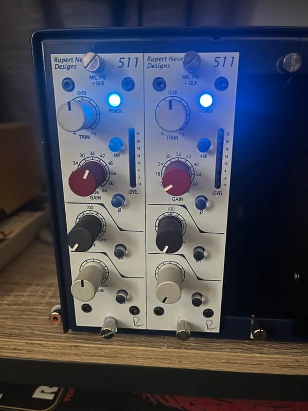 Stereo Pair Rupert Neve Designs Portico 511 500-Series Mic Pre Module with Silk 2013 - Present - White image 1