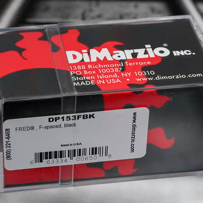 DiMarzio DP153FBK FRED F-Spaced Humbucker - Black / Nickel Pole Pieces image 2