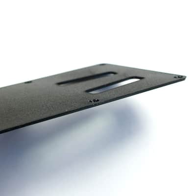 Tremolo Back Plate Cavity Cover For Kramer style guitar 1-Ply ABS Black Matte image 9