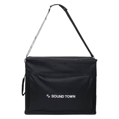 STRB-416B | Portable 4U Soft Rack Bag Case w/ 14" Rackable Depth, Plywood Frame, Padded Nylon, Shoulder Strap, Accessory Pocket image 8