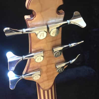Alembic Wave 6 string Bass guitar - Anniversary Electronics 2018 5A Quilted Maple image 9