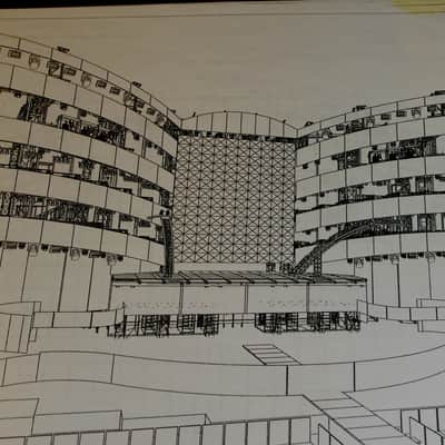 ROLLING STONES MANHATTAN   2005 STAGE PLANS. BIGGER BANG TOUR. ORIGINAL. COLLECTIBLE.  RARE. image 2