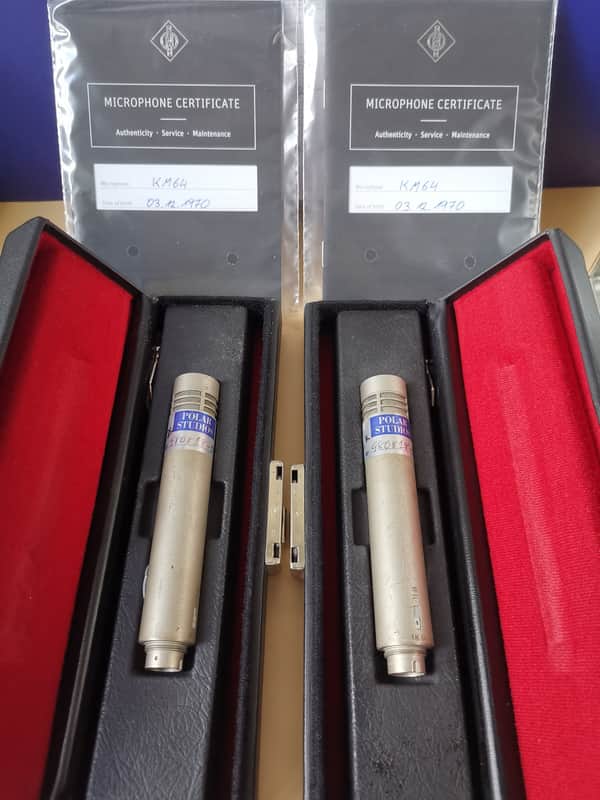 Matched pair Neumann KM 64 of ABBA band image 1