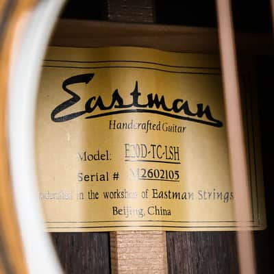 Eastman E20D Thermo-Cure Large Sound Hole- Natural 2026 (M2602105) image 13