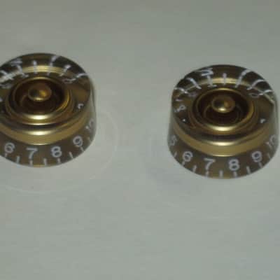 TWO new genuine Gibson GOLD SPEED KNOBS (ONLY TWO of the 4 knobs from the PRSK-020 set are for sale) image 9