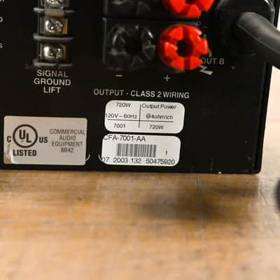 Crest Audio 7001 2-Channel Power Amplifier CG011TX image 10