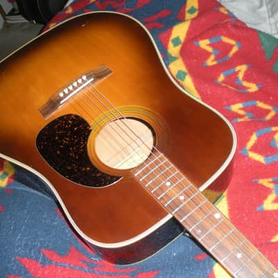 Alvarez 5063 70s rare solid top Japan rare color sound flamed back mountain tone image 1