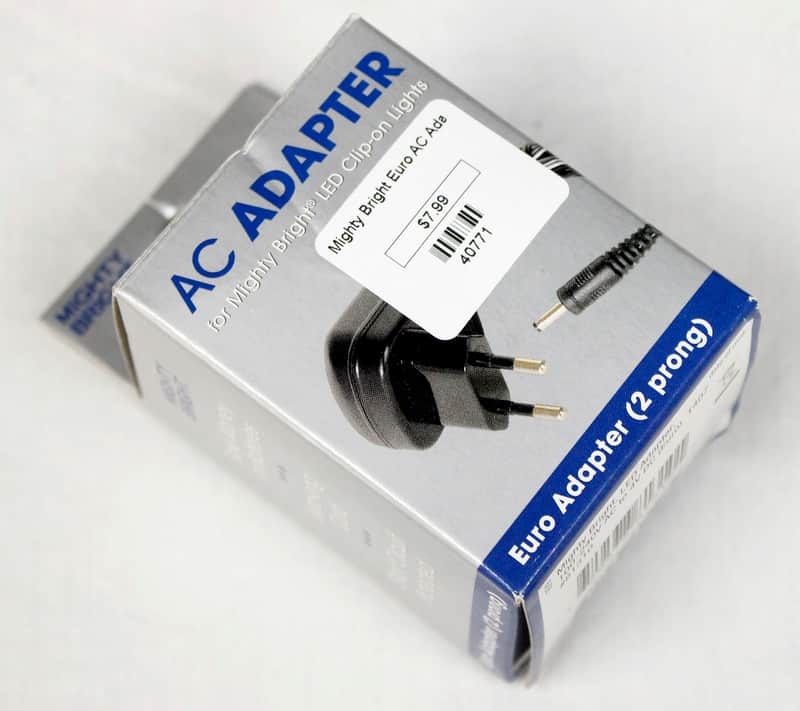 Mighty Bright AC Adapter, 2 Prong Euro, 4.0V 100ma, NEW in Box! #40771 image 1