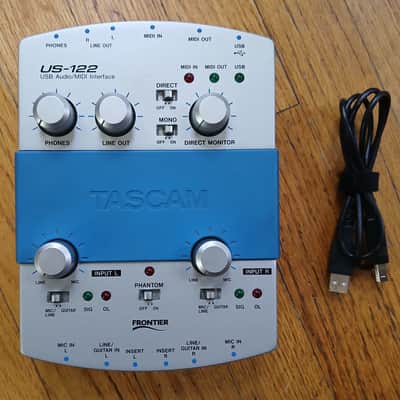 Tascam US-122 USB Audio Interface 2-Channel Recording - USB/MIDI Cables image 2