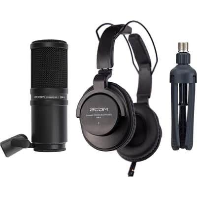 Focusrite Scarlett 2i2 USB-C Audio Interface (4th Generation) with Zoom ZDM-1 Podcast Mic Pack with Headphones, Windscreen, XLR, and Tabletop Stand image 5