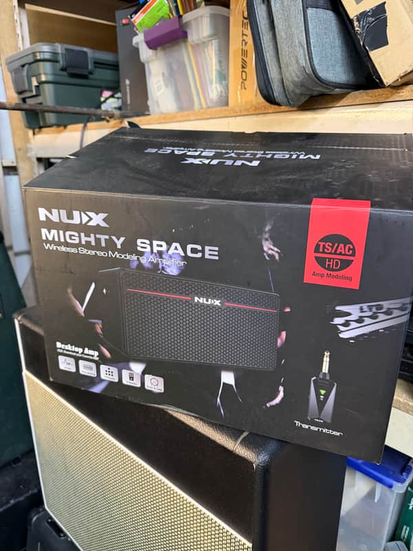 NuX Mighty Space 30-Watt 2x2" Wireless Stereo Modeling Guitar Combo 2022 - Present - Black image 1