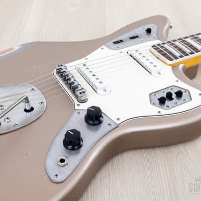 2024 Nash JG-63/BB Offset Electric Guitar Shoreline Gold Medium Aged w/ Blocks + Binding, Lollar, Case & Tags image 6