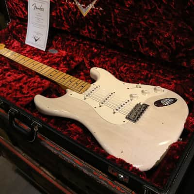 Fender Stratocaster Custom shop 1956 Reissue Journey man Relic 2017 - White Blonde image 8