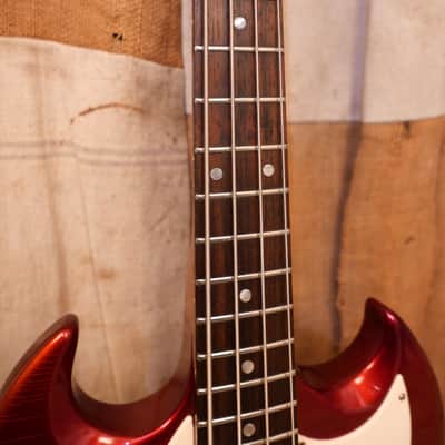 Gibson Melody Maker Bass SG EB 1968 - Sparkling Burgundy Metallic image 5