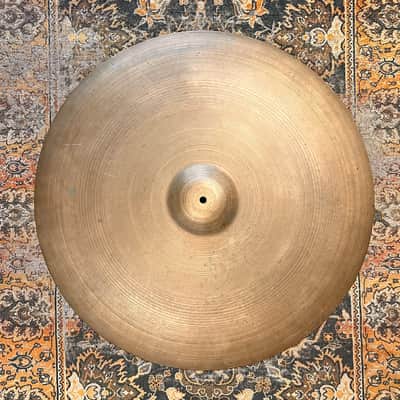 VIDEO! ULTRA RARE 26" Vintage 1950s Zildjian BLOCK STAMP Ride Crash 4694 g Super DARK! Gorgeous! image 1