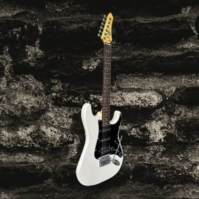 Aslin Dane AST-4 Strat style - Glossy Vintage White image 2