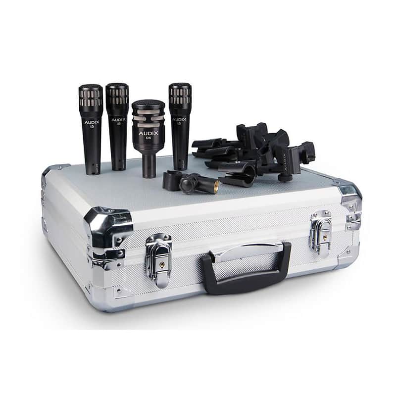 Audix DP4 4-Piece Drum Mic Pack w/ Case, Clips image 1